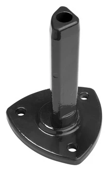 Conische Voetstuk Voor Profielpaal 48x180 Mm Ral 9005 Zwart