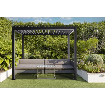 Pergola Basic Zwart 3x3m - Afbeelding 4