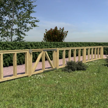 Tuinhek Grenen Donau Ca. 60x180 Cm - Afbeelding 6