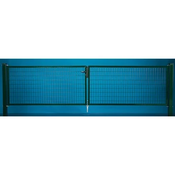 Dubbele Poort Napoli Ral 6005 Groen 170x400 Cm - Afbeelding 2