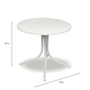 Kindertafel Marijn Grijs Aluminium Ø50x48 Cm - Afbeelding 3