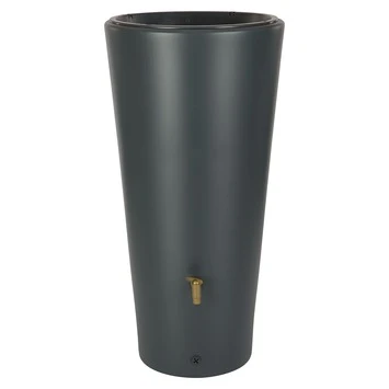 Garantia Regenton Met Plantenbak Vaso Antraciet 220 Liter