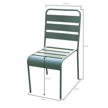 Stoel Thera Legergroen - Afbeelding 2