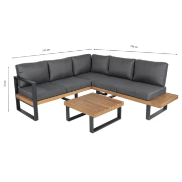 Loungeset Skopelos Eucalyptushout - Afbeelding 5