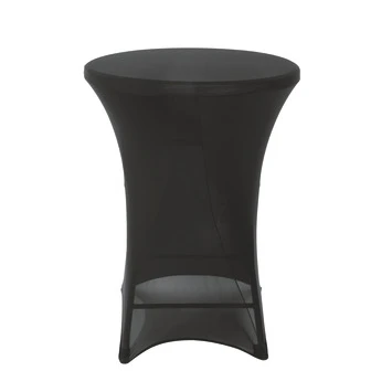 Hoes Statafel Zwart 110 Cm - Ø85 Cm