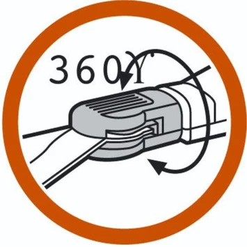 Gardena Classic Grasschaar 360° Draaibaar Staal 37,3x13,4x4,2 Cm - Afbeelding 4