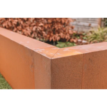 Overzetprofiel Corten Staal Voor Stapelblokken 100x45x12 Cm - Afbeelding 2
