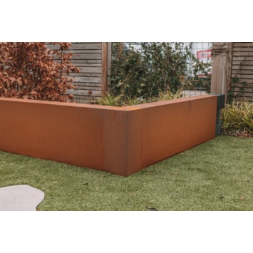 Overzetprofiel Corten Staal Voor Stapelblokken 100x45x12 Cm - Afbeelding 3