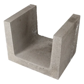 U-element Beton Grijs 40x40x50 Cm - Afbeelding 2